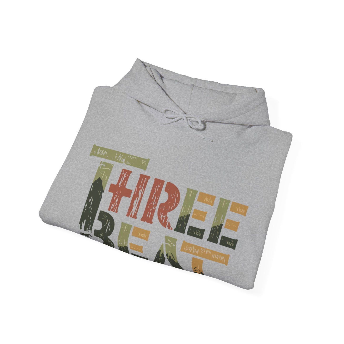 Three Beat Rustic Unisex Heavy Blend™ Hooded Sweatshirt