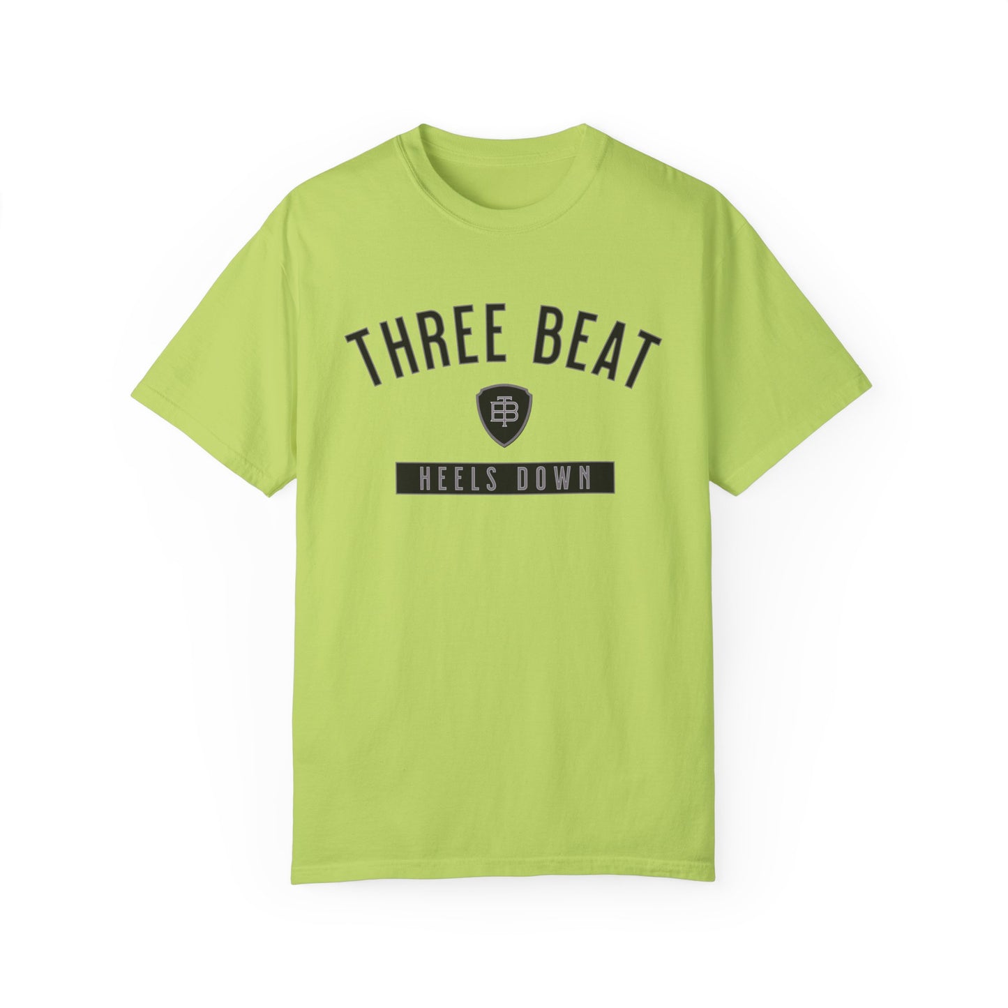 Three Beat Heels Down Unisex Garment-Dyed T-shirt