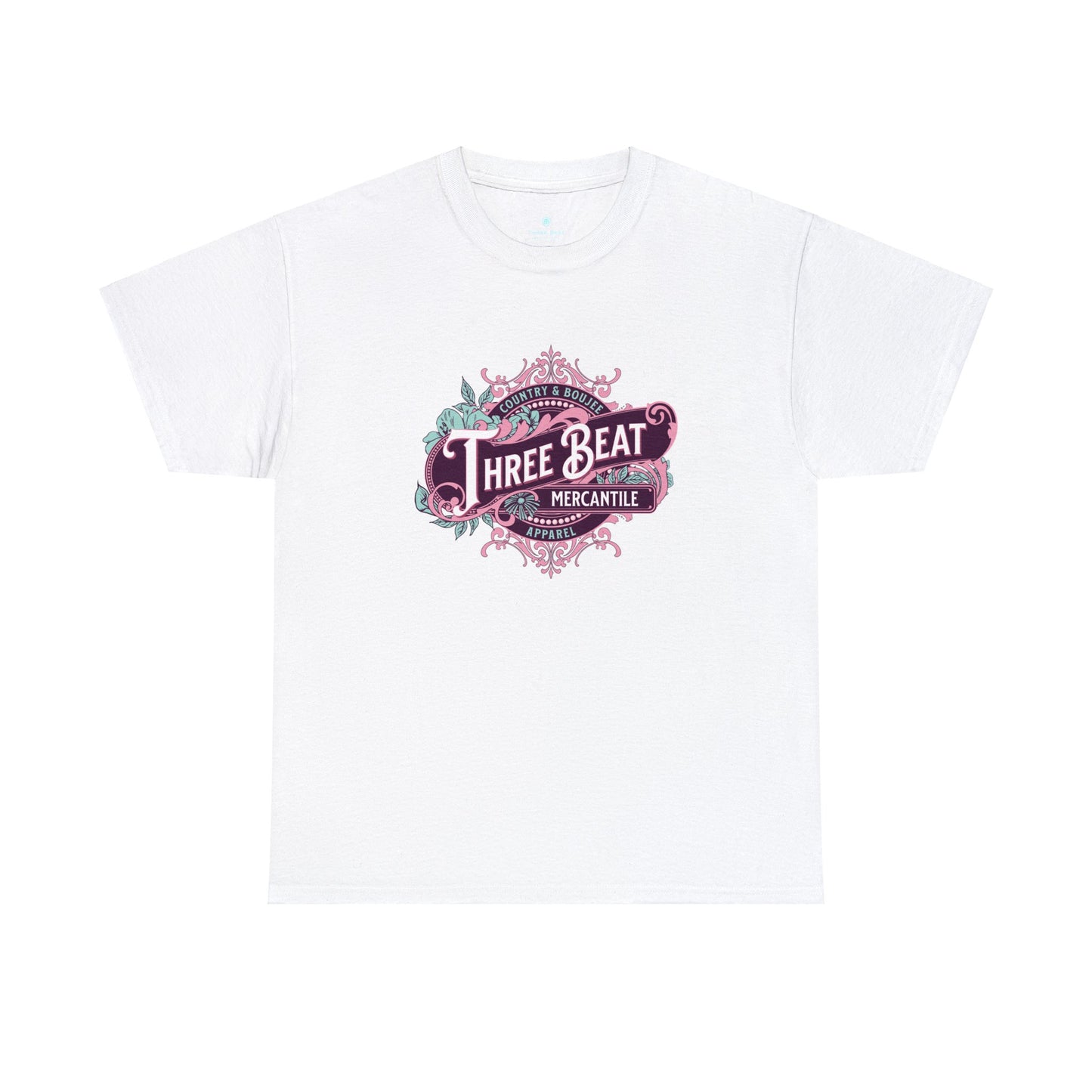 Three Beat Leafy Boujee Unisex Heavy Cotton Tee