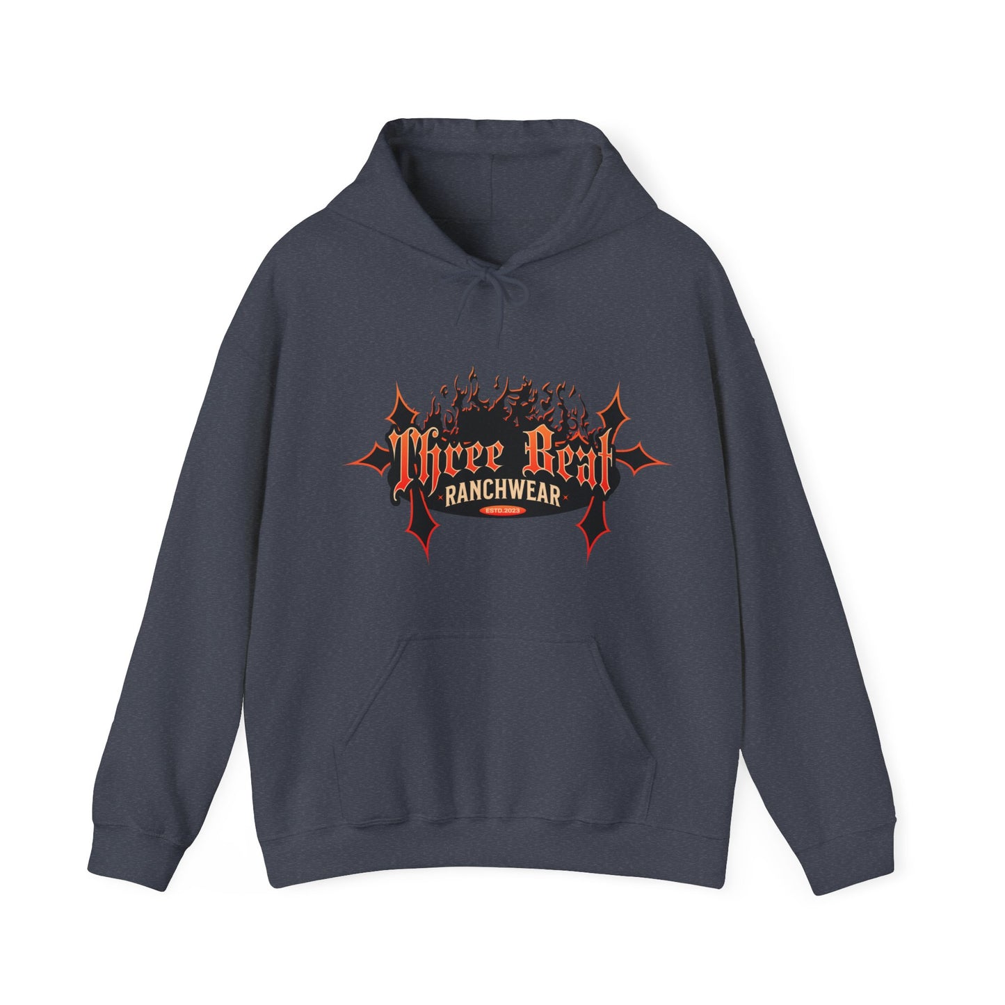 Three Beat Ranch Wear Unisex Heavy Blend™ Hooded Sweatshirt