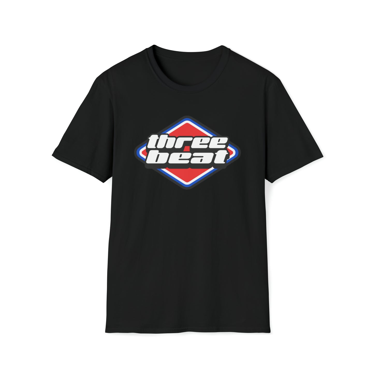 Three Beat Racing Mens Softstyle T-Shirt