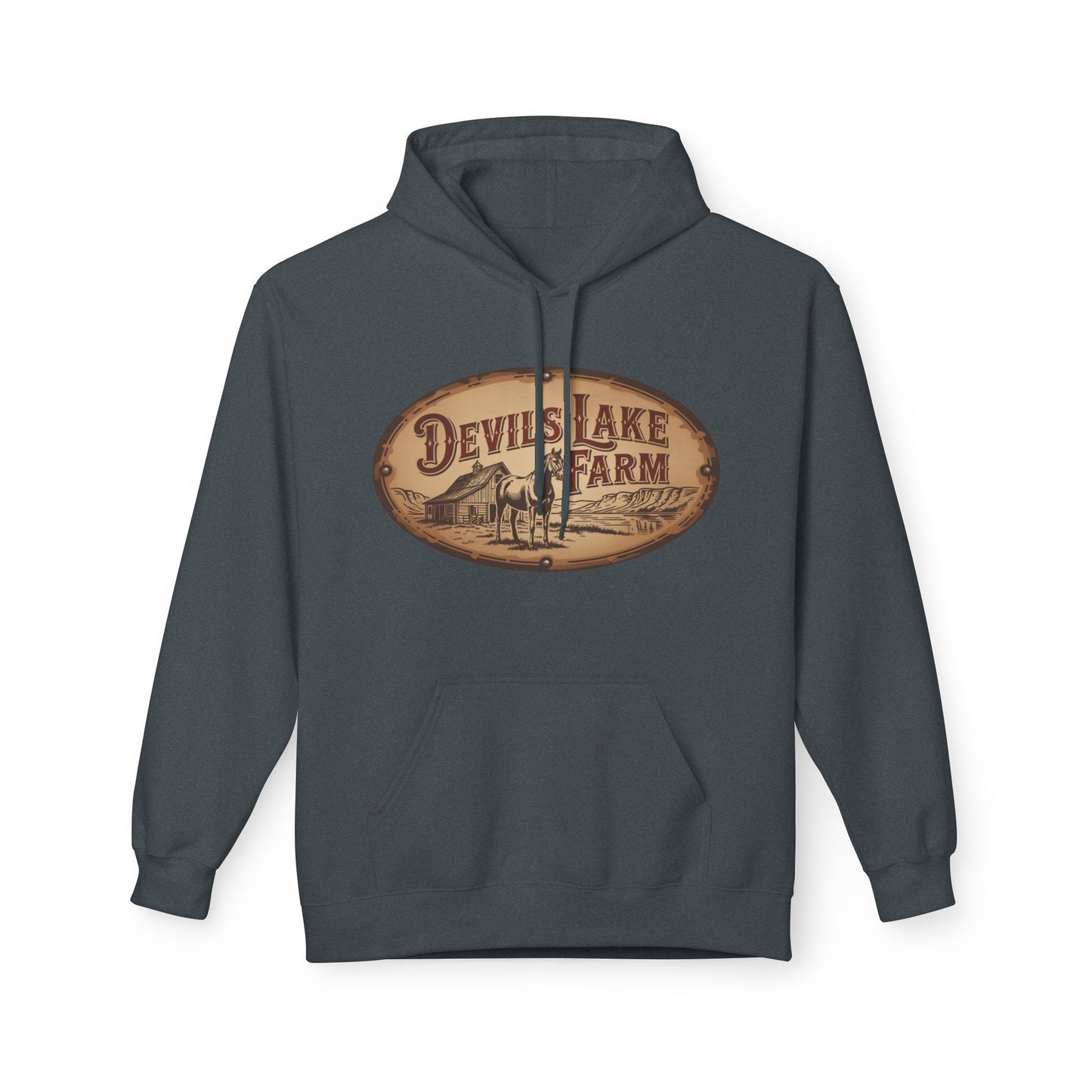 Devil's Lake Farm Hoodie - Vintage Rustic Farmhouse Pullover