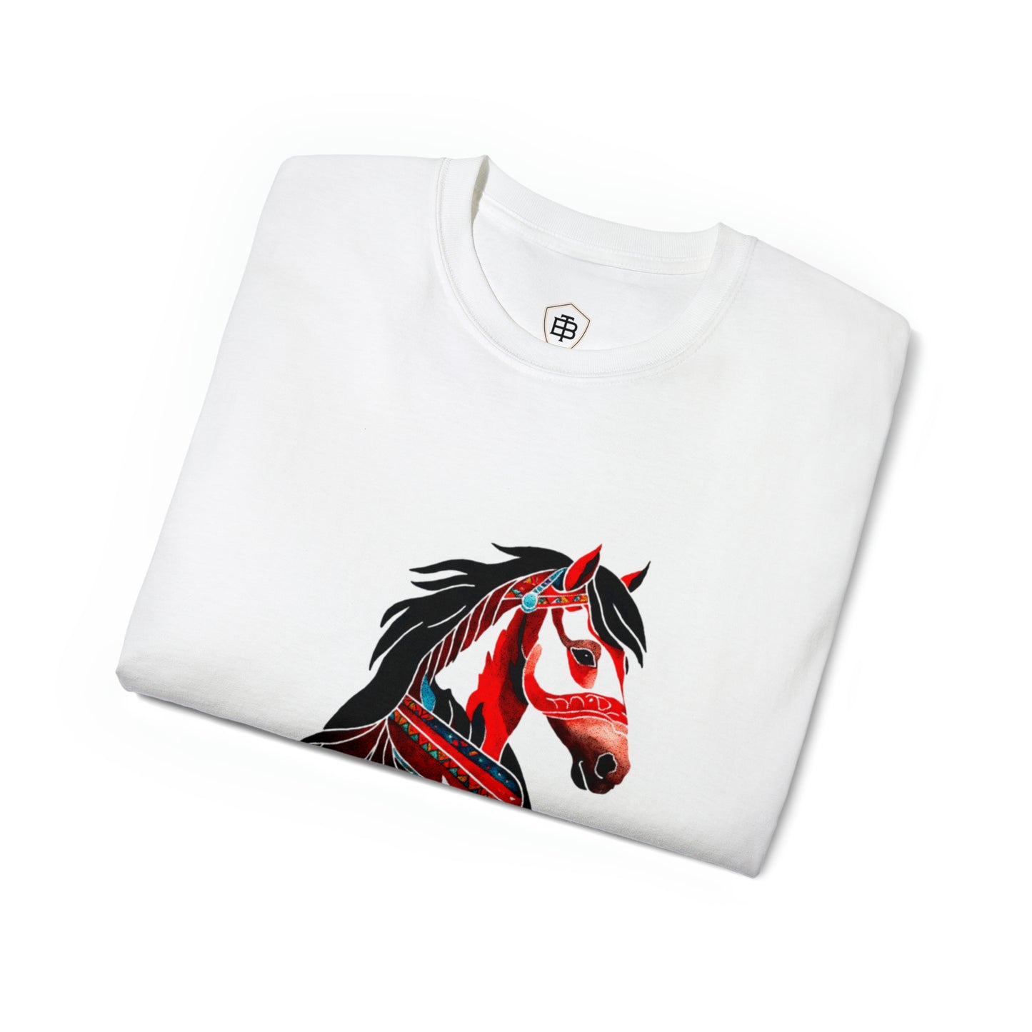 Three Beat Native Horse Ultra Cotton Tee