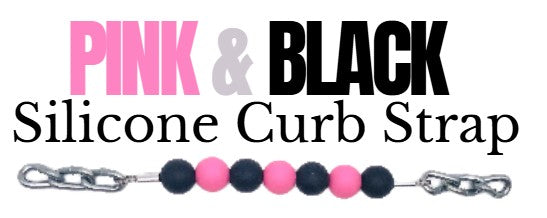 Pink & Black Curb Strap