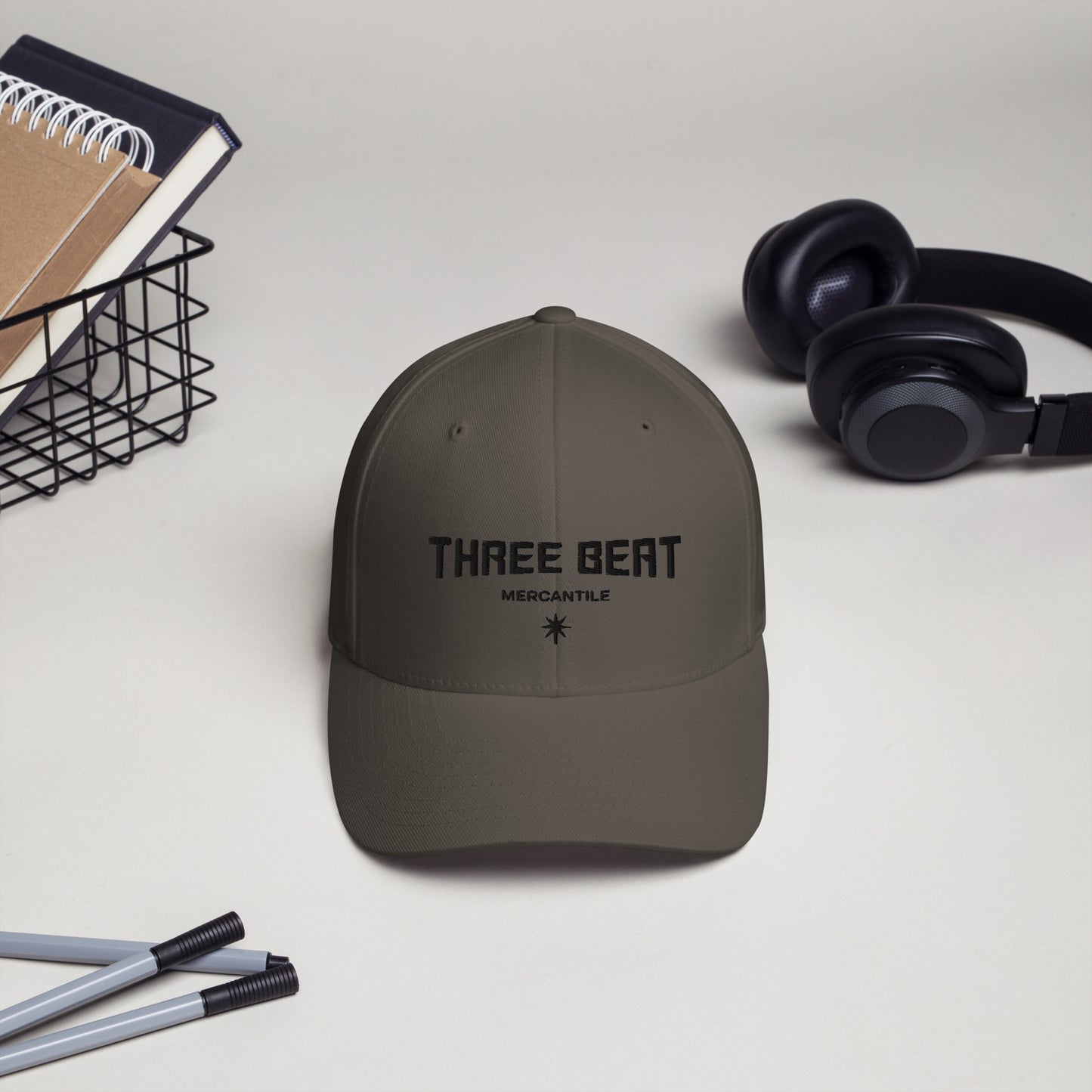 Three Beat Star Structured Twill Cap