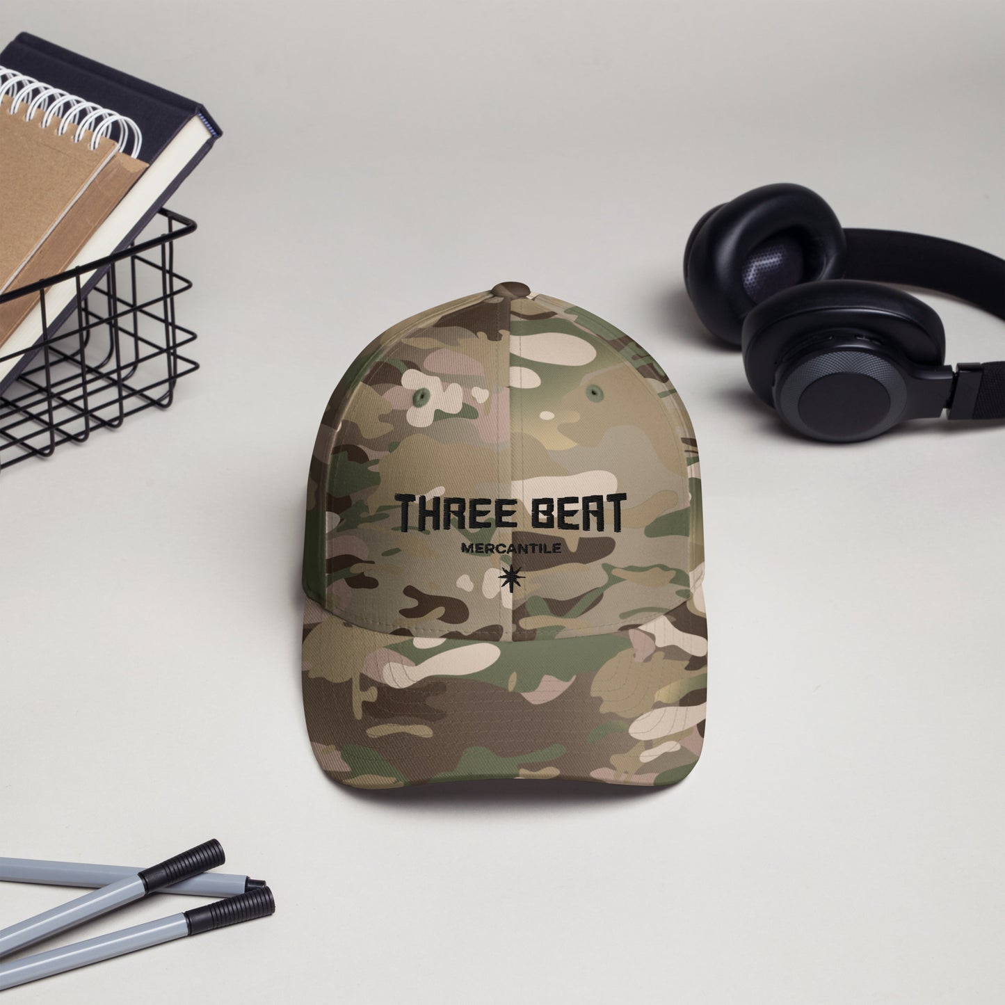 Three Beat Star Structured Twill Cap