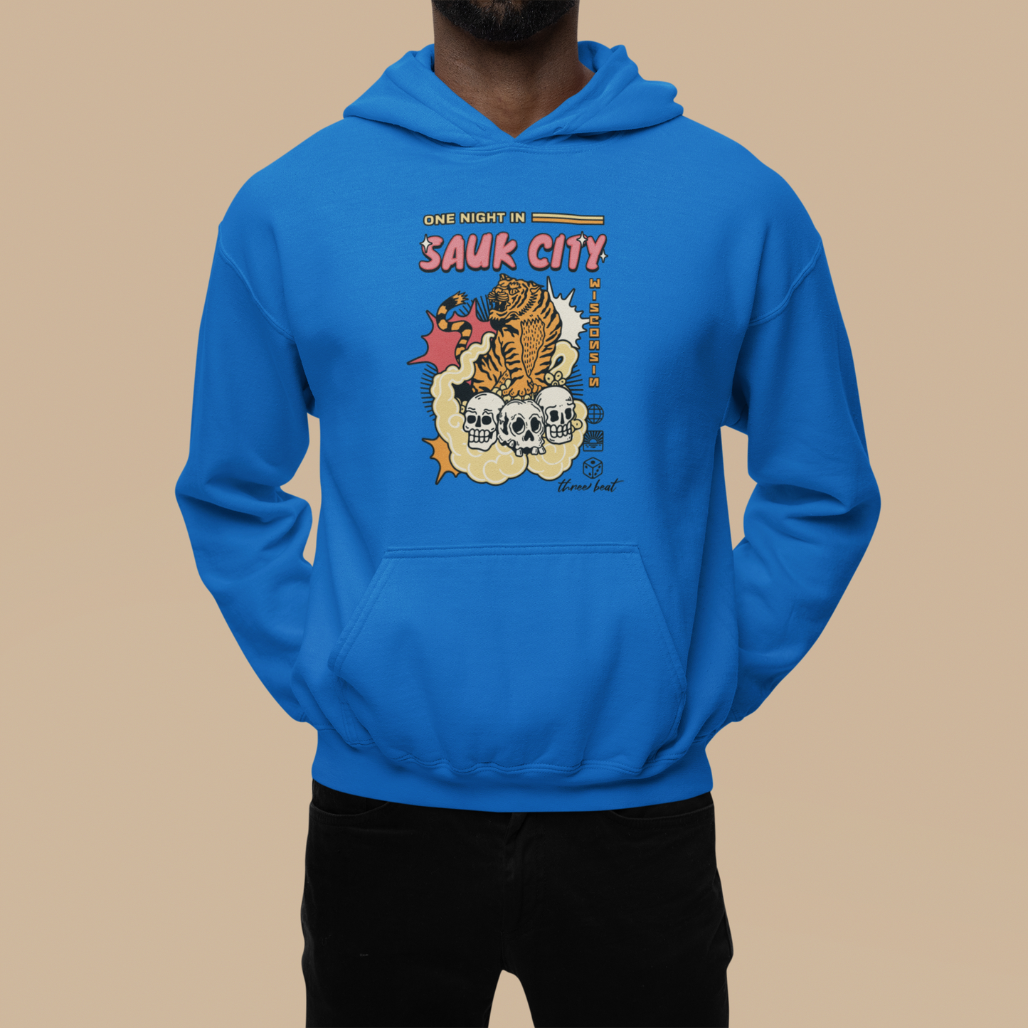 Three Beat Sauk City Unisex Heavy Blend™ Hooded Sweatshirt