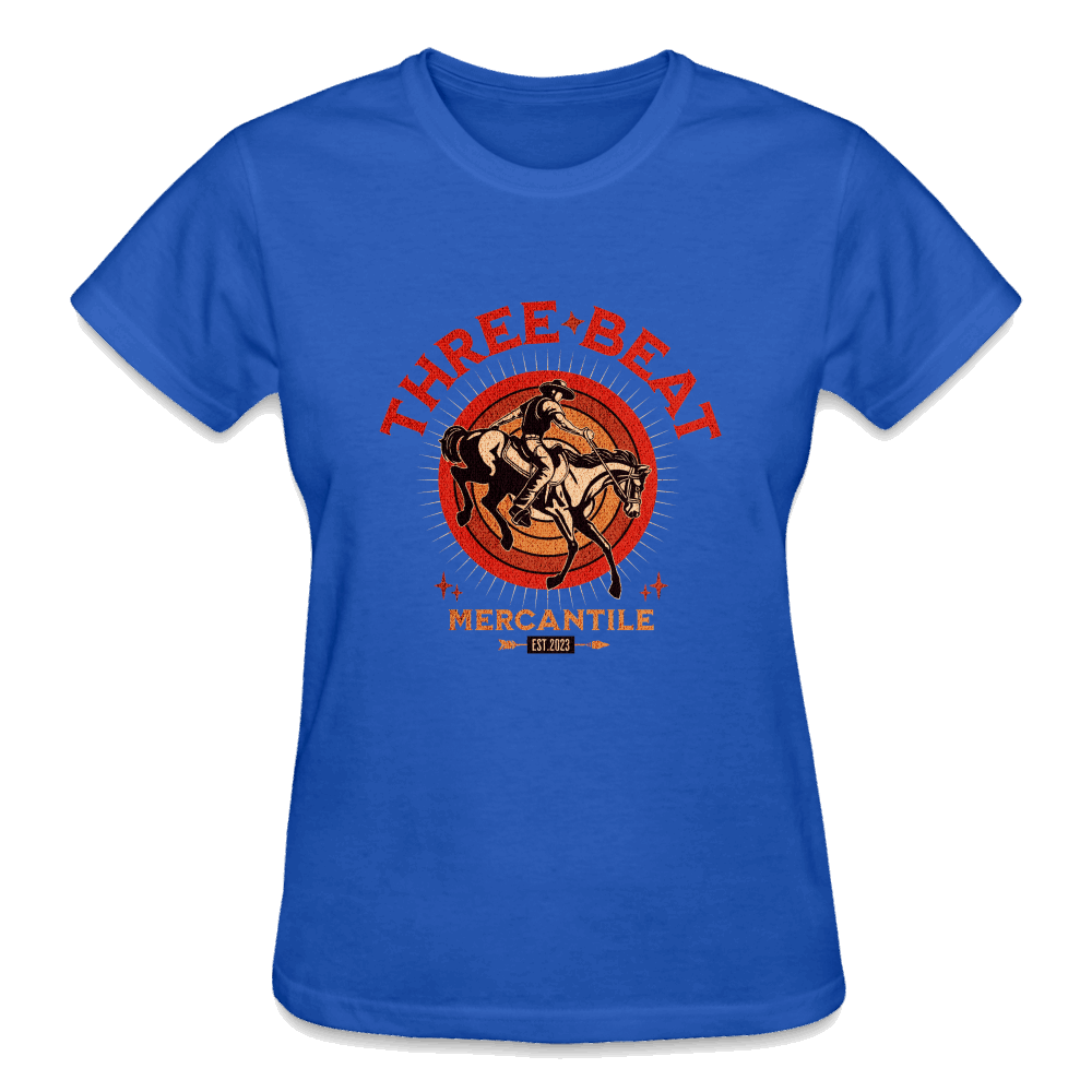 Three Beat Ultra Cotton Ladies T-Shirt - royal blue