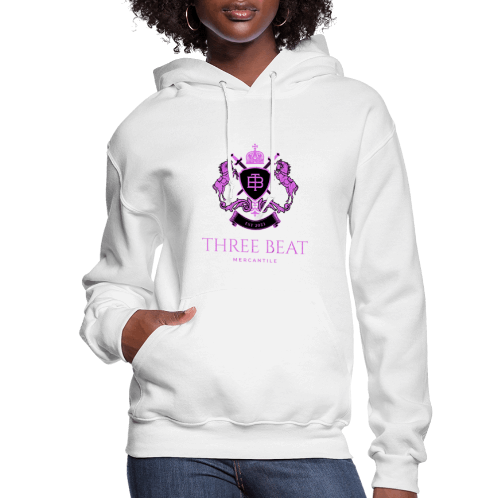 Women's three Beat Hoodie - white