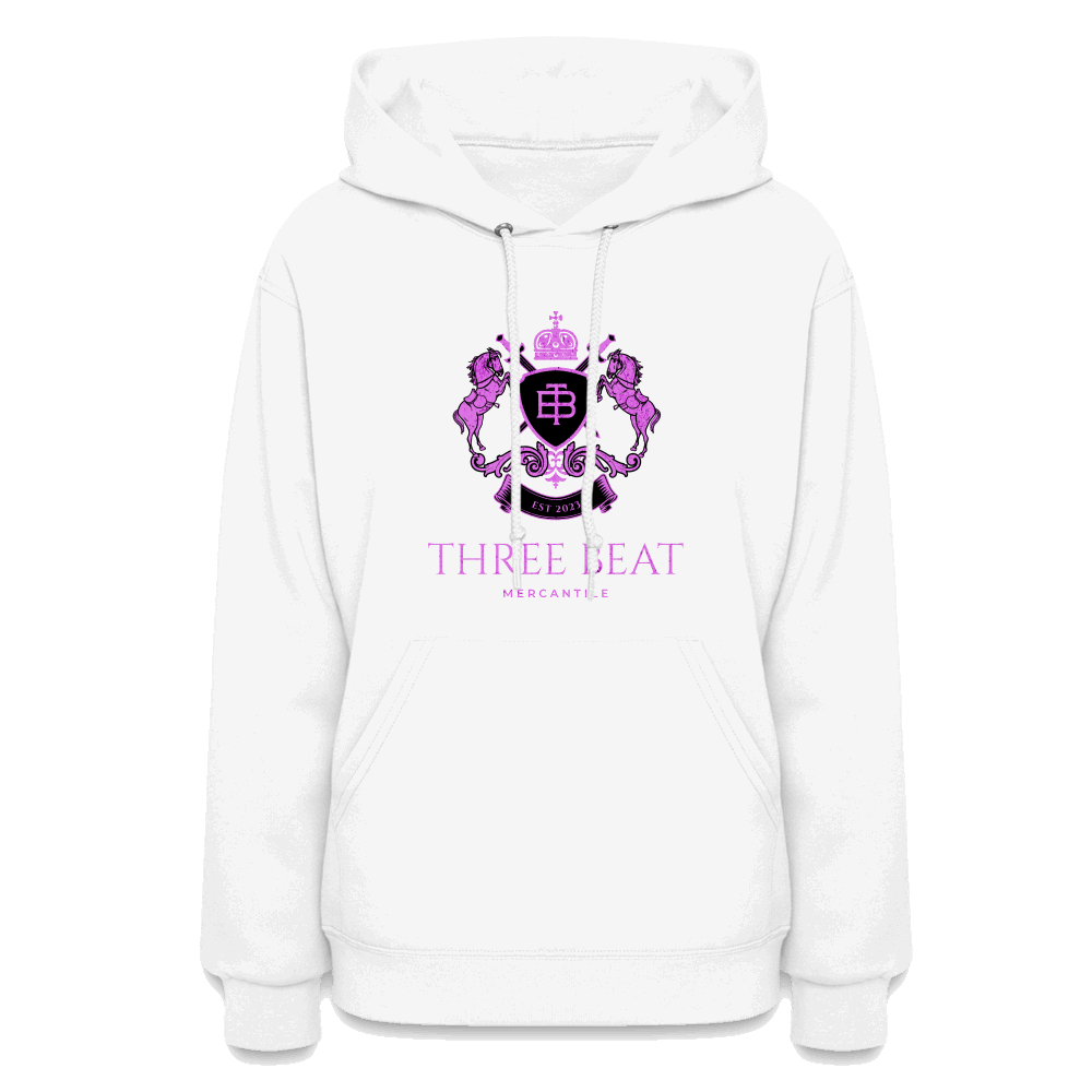 Women's three Beat Hoodie - white