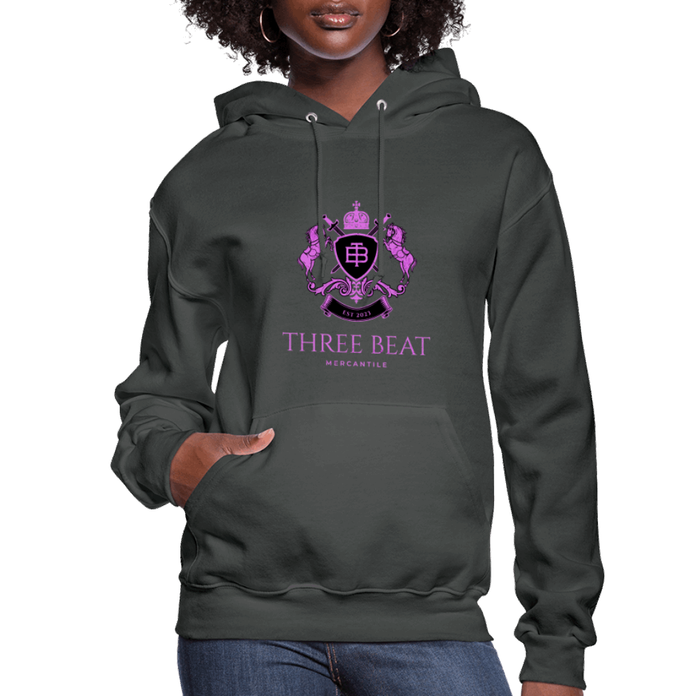 Women's three Beat Hoodie - asphalt