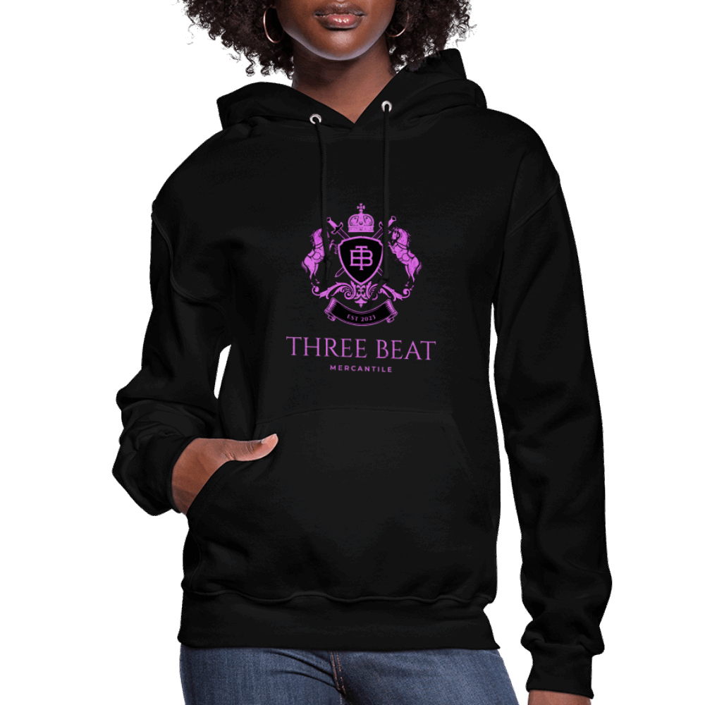 Women's three Beat Hoodie - black