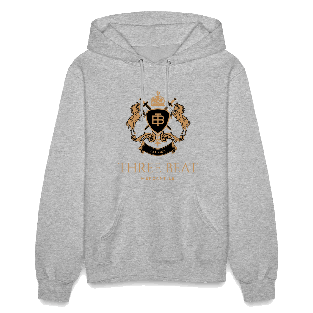 Three Beat CL Women's Hoodie - heather gray