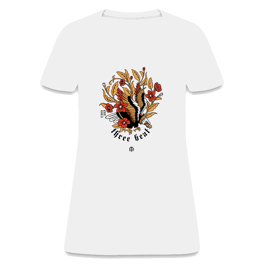 Three Beat Eagle Women's T-Shirt - white