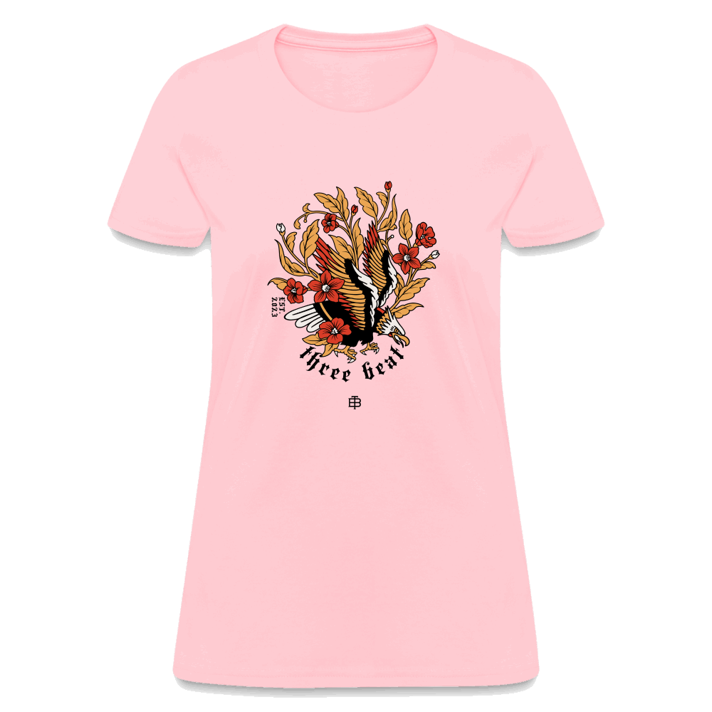 Three Beat Eagle Women's T-Shirt - pink