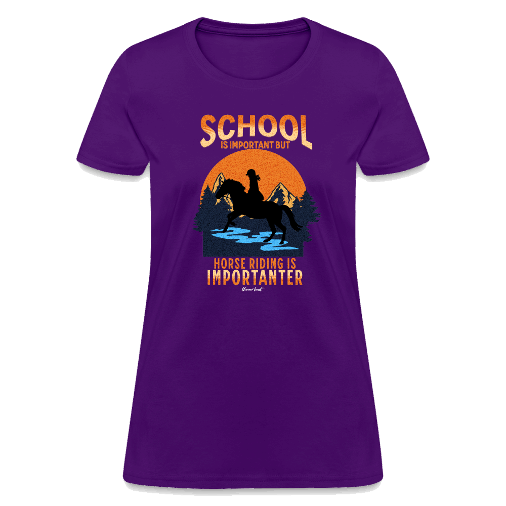 Three Beat School Women's T-Shirt - purple