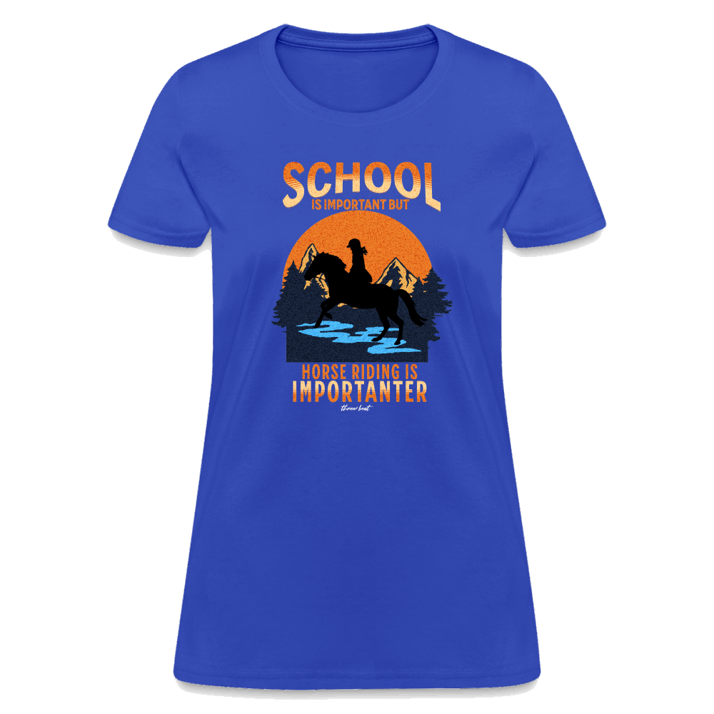 Three Beat School Women's T-Shirt - royal blue