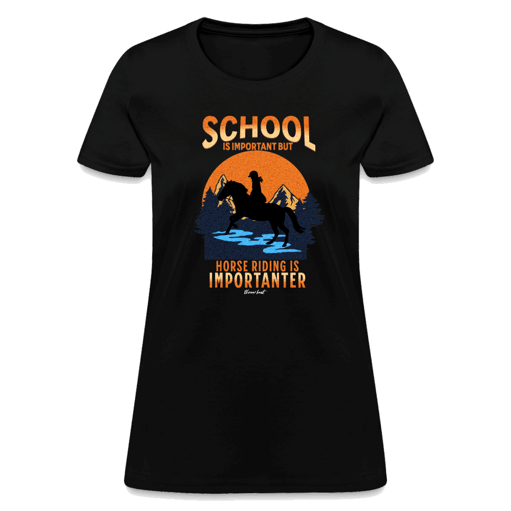 Three Beat School Women's T-Shirt - black