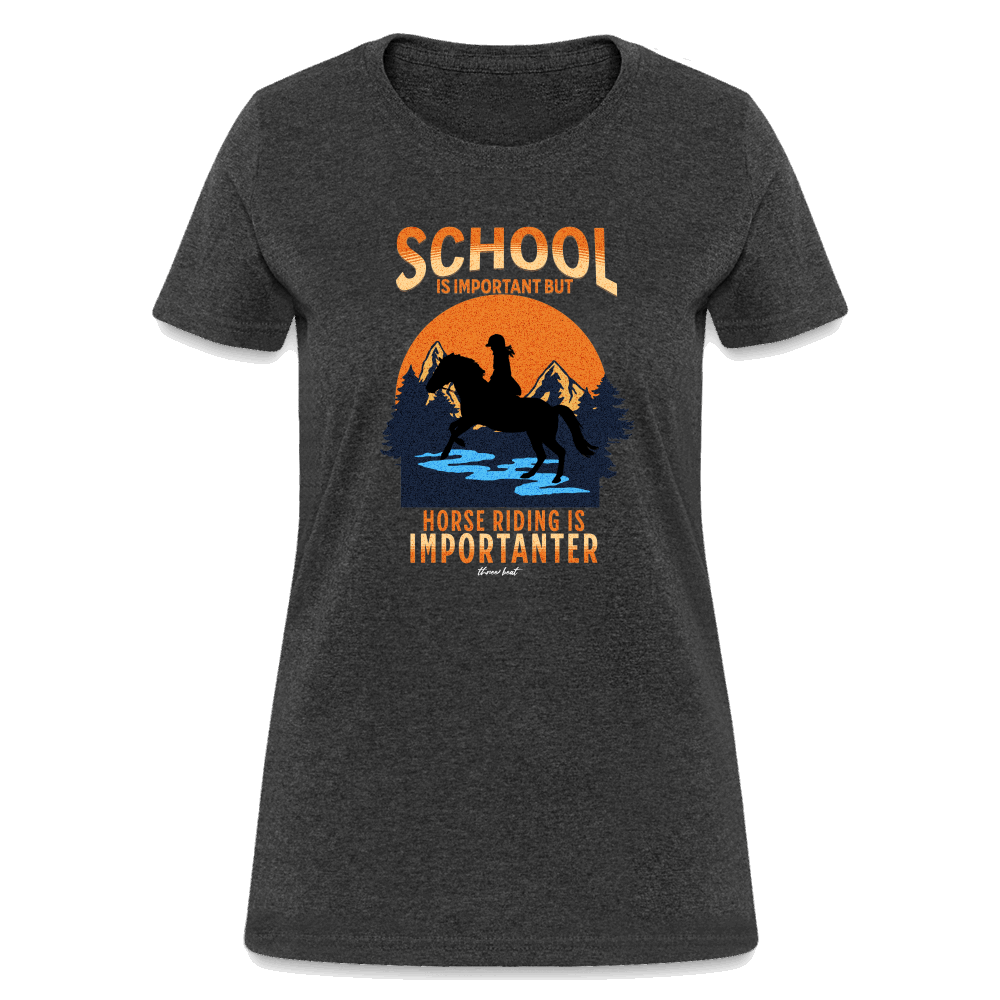 Three Beat School Women's T-Shirt - heather black