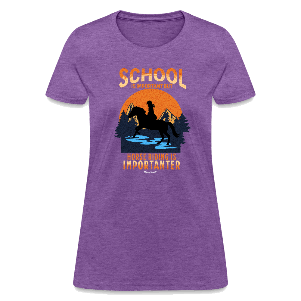 Three Beat School Women's T-Shirt - purple heather