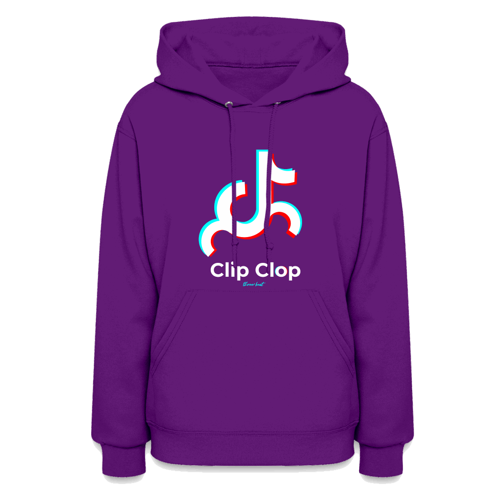 Clip Clop Women's Hoodie - purple