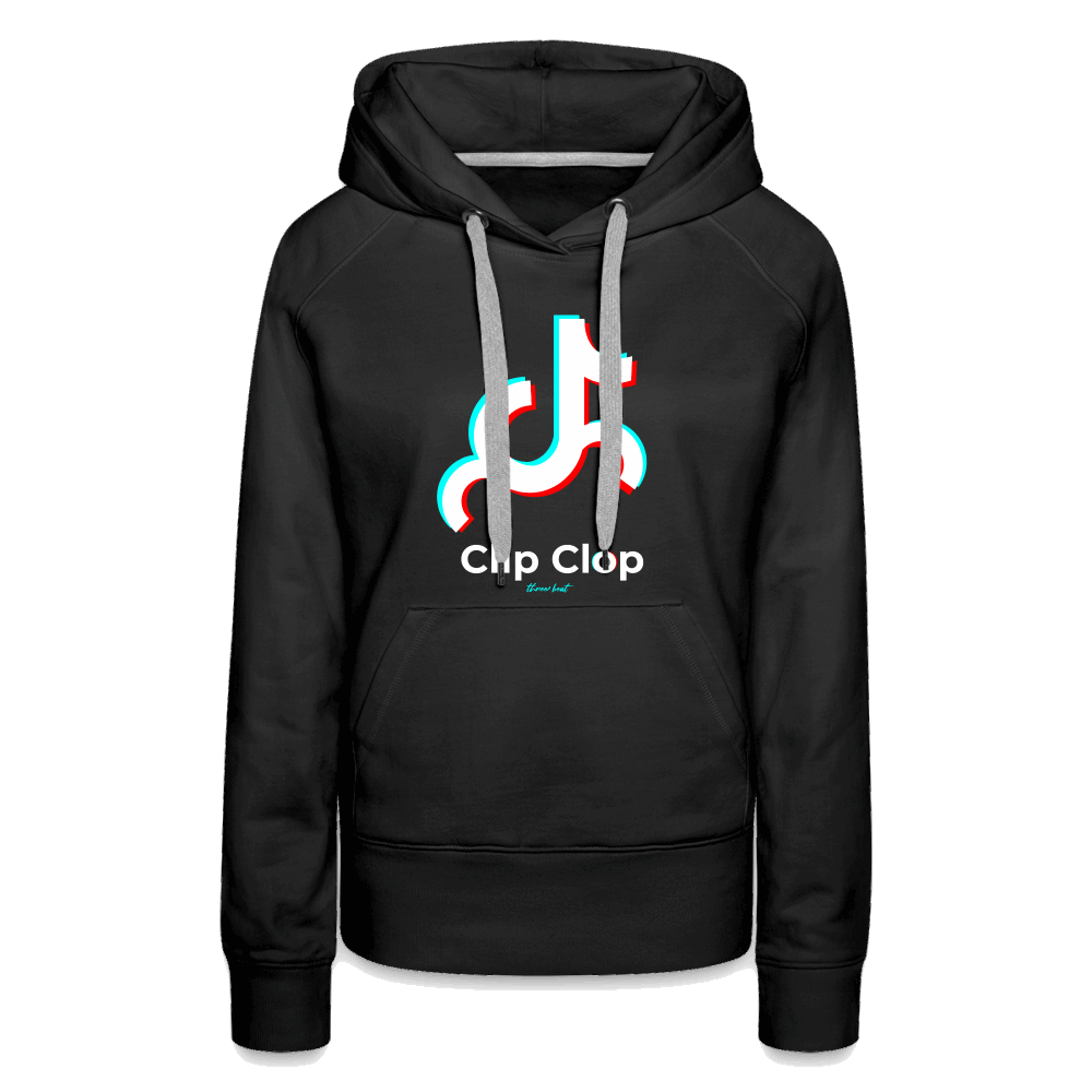 Clip Clop Women’s Premium Hoodie - black