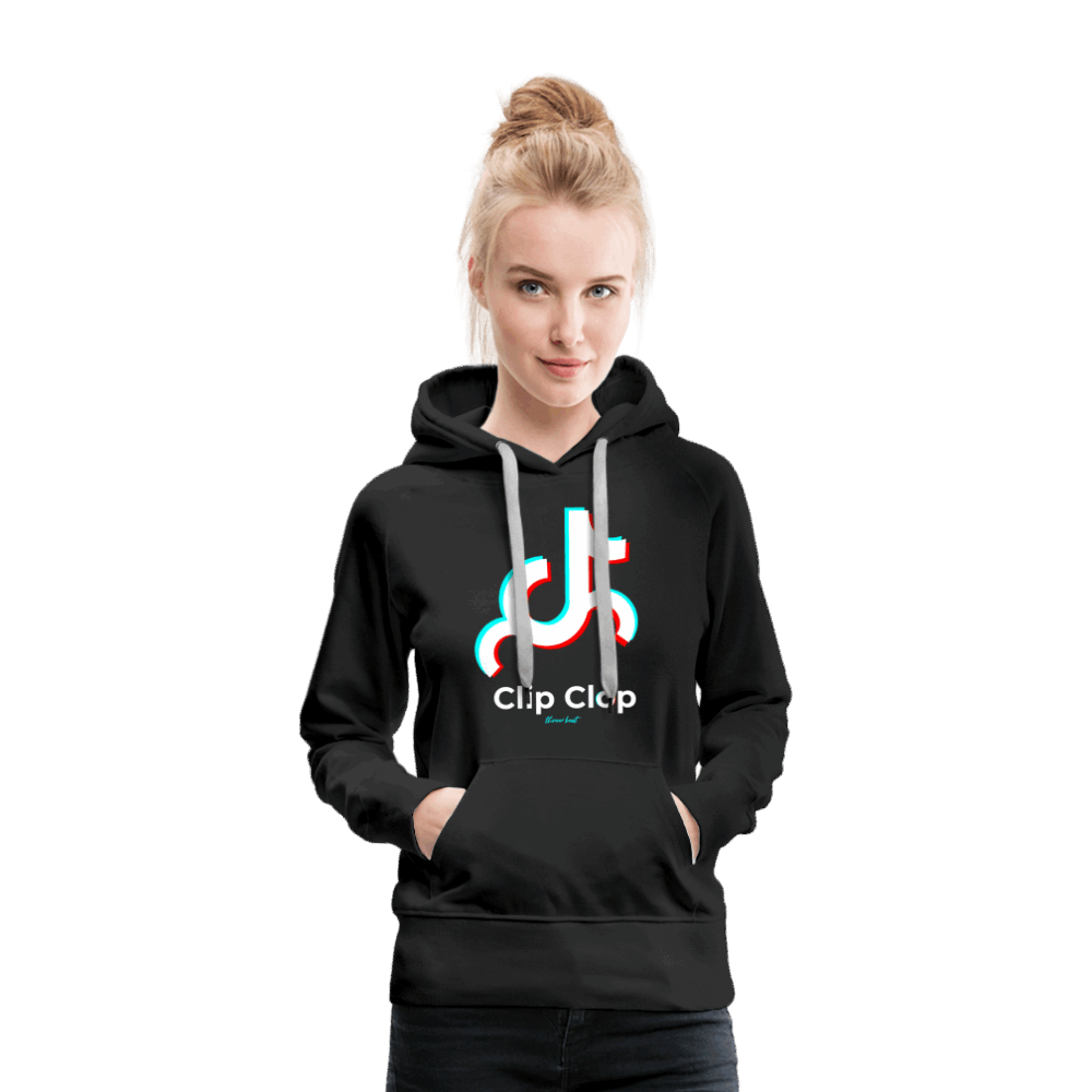 Clip Clop Women’s Premium Hoodie - black