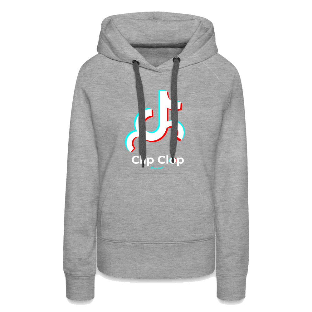 Clip Clop Women’s Premium Hoodie - heather grey