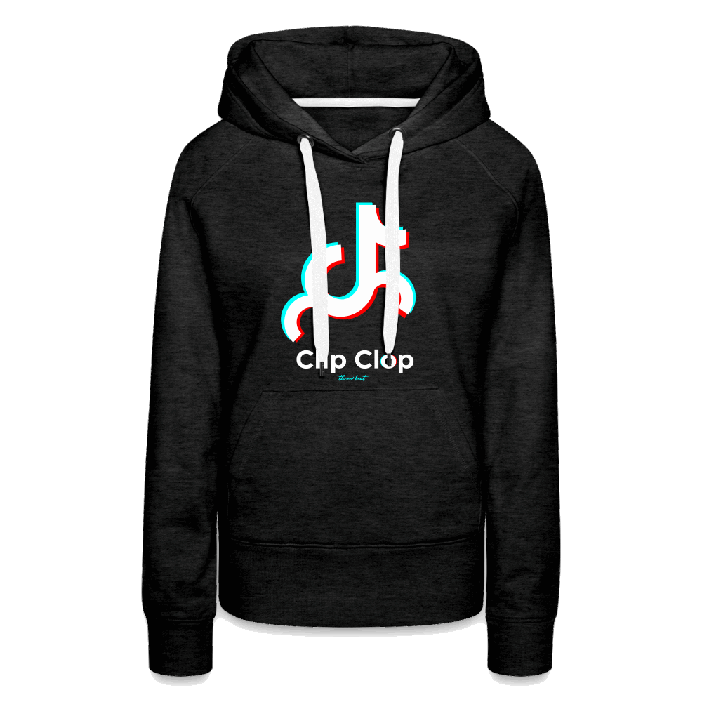 Clip Clop Women’s Premium Hoodie - charcoal grey