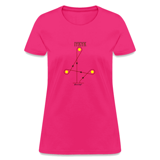 Three Beat IYKYK Women's T-Shirt - fuchsia