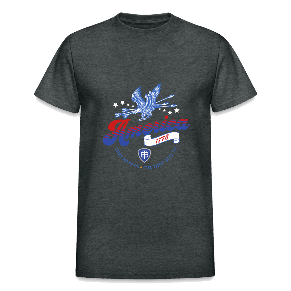 Three Beat Freedom Mens Classic T-Shirt - deep heather