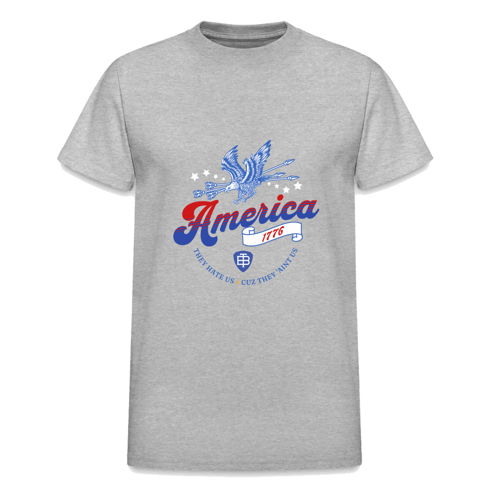 Three Beat Freedom Mens Classic T-Shirt - heather gray