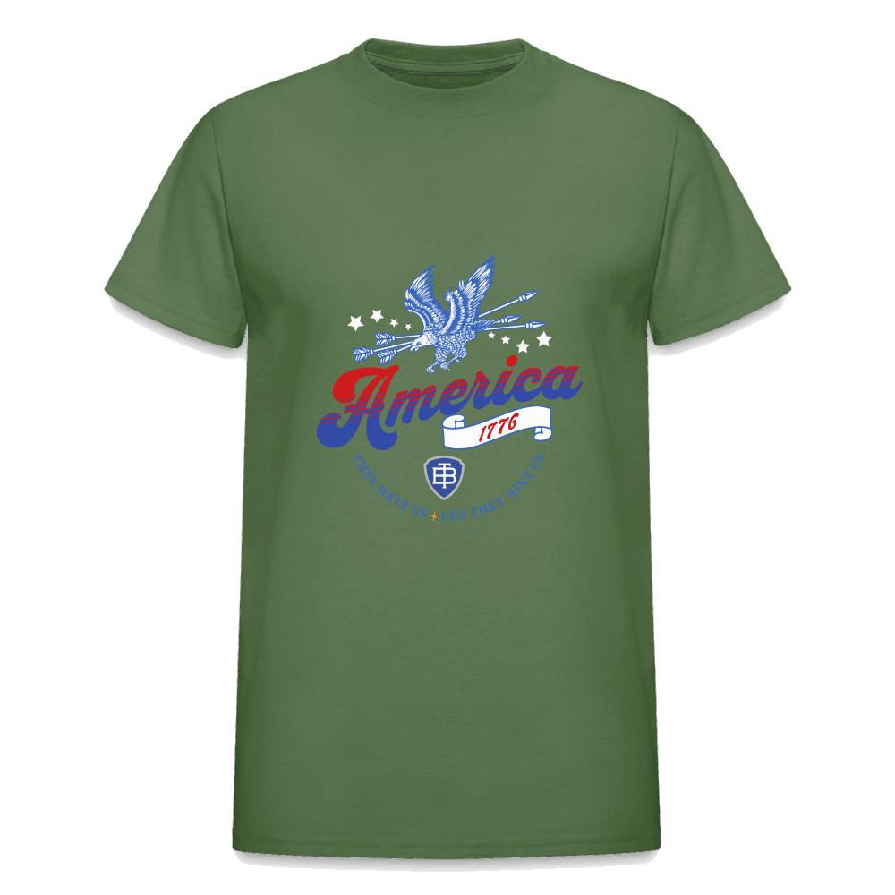 Three Beat Freedom Mens Classic T-Shirt - military green