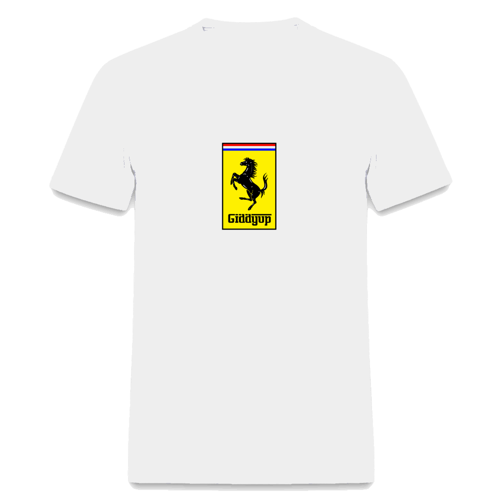 GiddyUp Unisex Classic T-Shirt - white