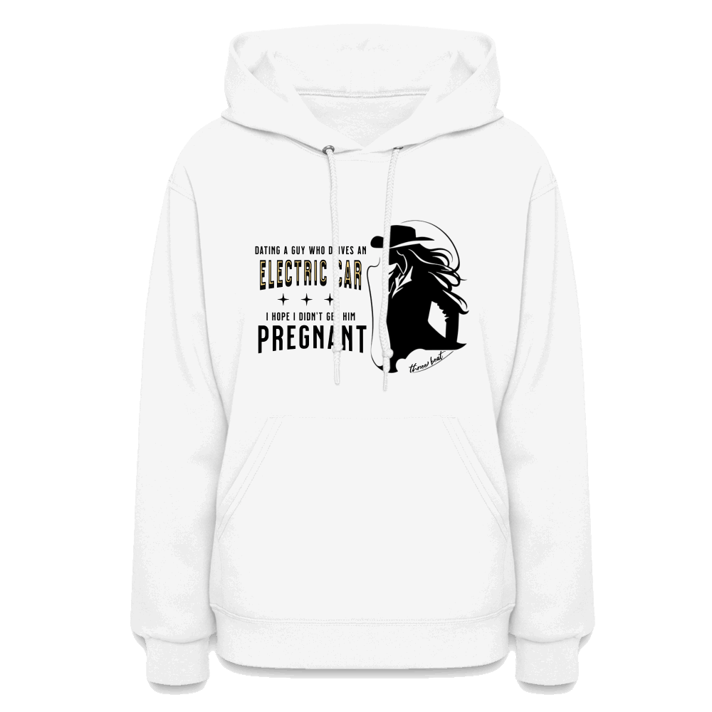 Three Beat Prego Women's Hoodie - white