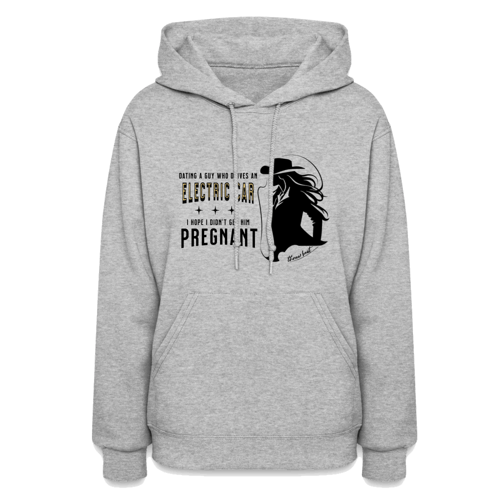 Three Beat Prego Women's Hoodie - heather gray