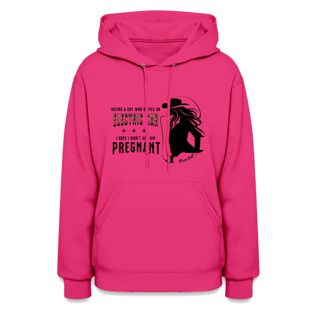 Three Beat Prego Women's Hoodie - fuchsia