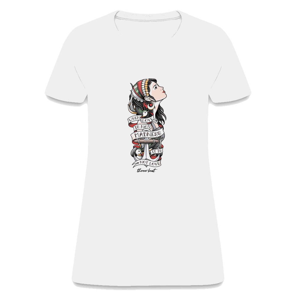 Three Beat Love Women's T-Shirt - white